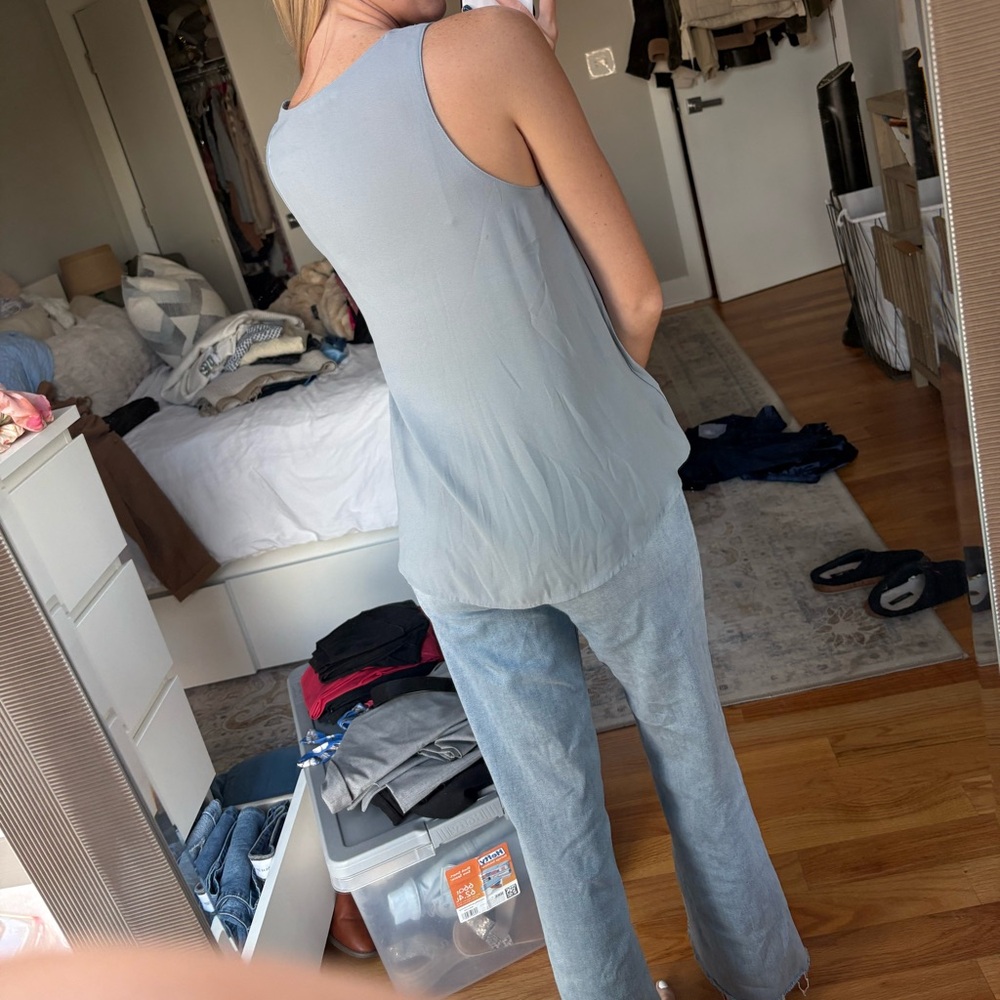 Lush Blue Blouse - Picture 3 of 4